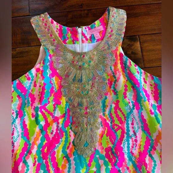 Lilly Pulitzer Cadence Silk Swing Dress size XS NWOT - Picture 3 of 4